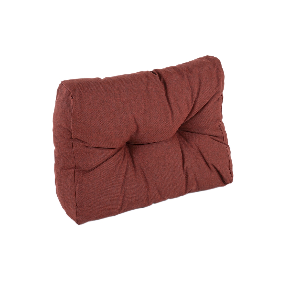 Cojín respaldo pequeño para palet, Tamaño: 40x60x16 cm, Color rojo Olefin, Repelente al agua