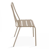 thumbnail of Sedia da bar bistrot in metallo color taupe - Oviala