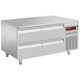 thumbnail of MESA BAJA refrigerada, 4x1/2 cajones h 100 mm