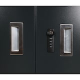 thumbnail of Müllcontainerverkleidung HWC-M54, Müllcontainerbox Industrie-Abfallcontainer, Container bis 1100L 154x160x136cm, Stahl