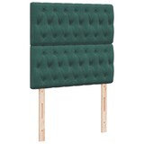 thumbnail of vidaXL Boxspringbett mit Matratze Dunkelgrün 80x200 cm Samt