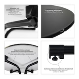 thumbnail of CHEFGASTRO Stehtisch mit Hussen klappbar Rund Rund HxØ 110x80cm Bistrotisch Stahl MDF-Platte mit Edelstahlbeschichtung Schwarz wetterfest Gartentisch