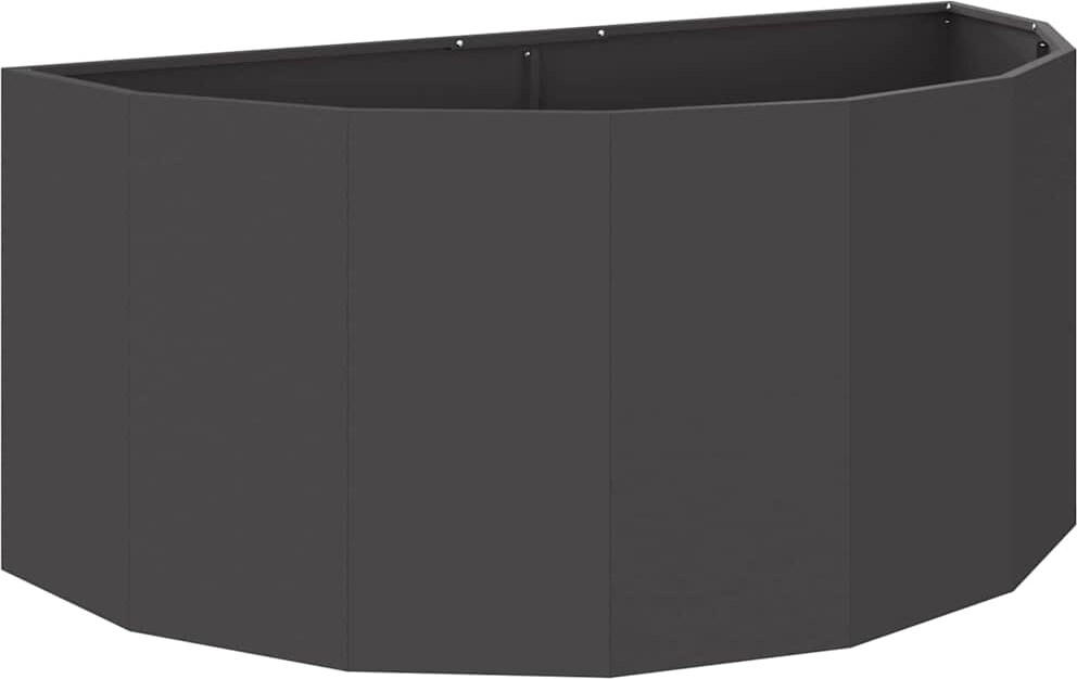 vidaXL Pflanzkübel Schwarz 120 x 60 x 50 cm Stahl