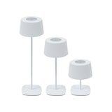 thumbnail of aro Conjunto de 2 candeeiros LED com altura ajustável, aço/plástico, Ø 8.8 cm, ligação USB, desmontável, branco