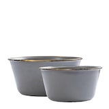 thumbnail of Barebones Schüssel Set Camping Outdoor 2-tlg. 5L & 3L grau gesprenkelt