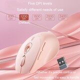 thumbnail of Souris Sans Fil Rose Silencieuse Rechargeable Pour Bureau Maison Et Gaming YONIS