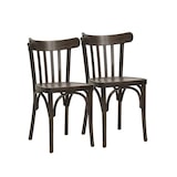 thumbnail of METRO PROFESSIONAL Restaurantstoel Bistro set van 2, beukenhout, walnoot bruin