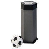 thumbnail of PROREGAL Abfallsammler mit Edelstahl-Einwurfklappe, 45L, HxBxT 83x32,5x37,5cm, Lichtgrau, Abfallbehälter, Abfalleimer, Abfalltrennung, Edelstahl