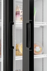 thumbnail of Bartscher Glastürenkühlschrank GTK2-221, 880 x 720 x 2020 mm (BxHxT), steckerfertig - 230 V