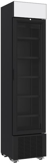 thumbnail of Kühlschrank TOPO | 1 Glastür | 232L | HxBxT 202,4x45x49,7cm| Kühl-Gefrierschrank, Kühlkombination, Kühlautomat | + CHEFGASTRO Geschirrtuch