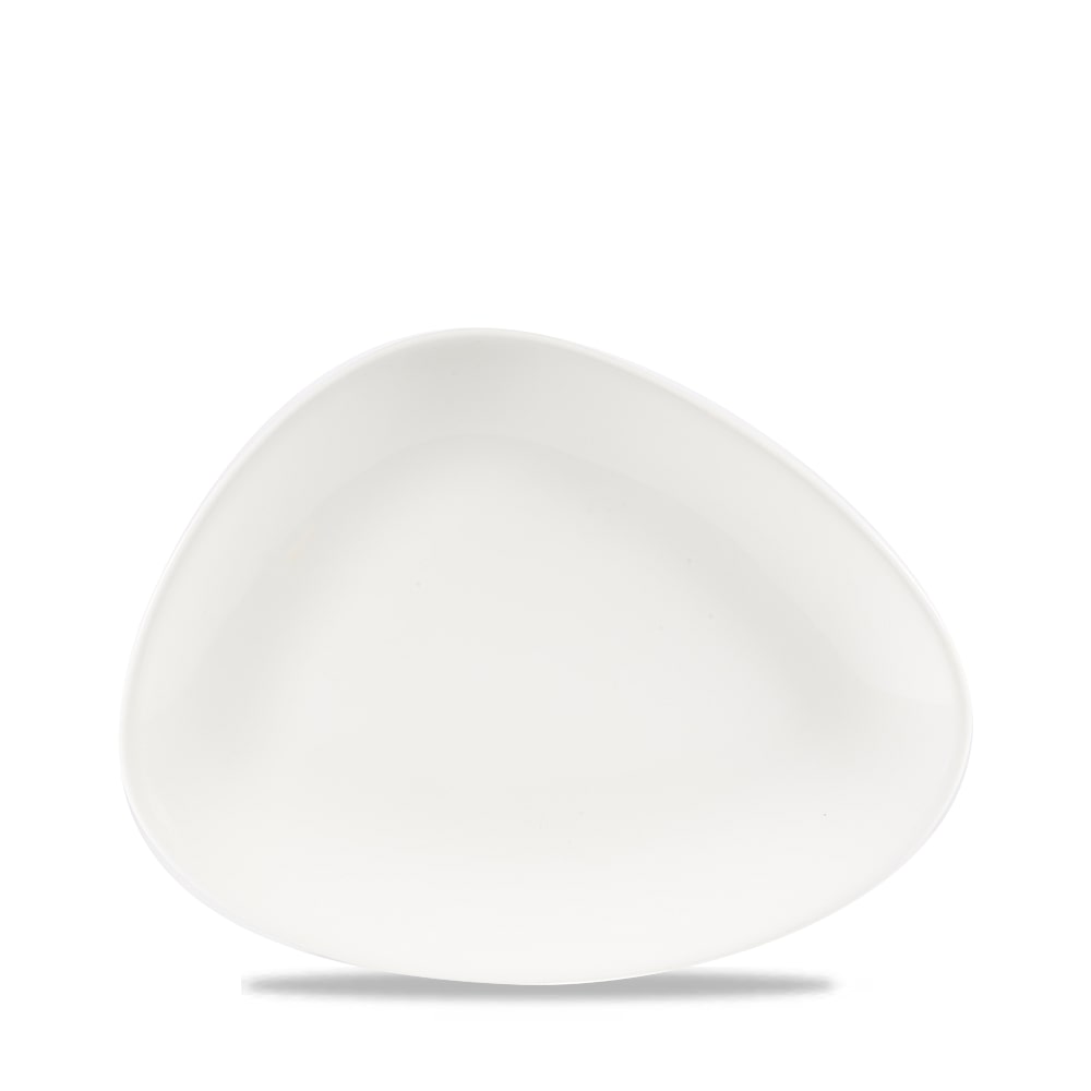 Churchill Lotus White Dreiecksteller 26.5x20.5cm, 12 Stück, Weiß