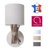 thumbnail of Lampe applique murale artisanale en bois flotté naturel - Fabriquée à la main en France Écume