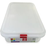 thumbnail of Pack 6 Tupper de plástico hermético rectangular apto para microondas, lavavajillas y congelador. Medidas: 325x176x65 2,8L