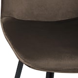 thumbnail of Set van 4 eetkamerstoelen Maryam bruin/Fluweel