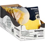 thumbnail of Set de 30 Bayetas de Microfibra Super Suaves y Absorbentes | 6 paquetes de 5 bayetas amarillas | Pack de Paños de Limpieza
