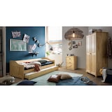 thumbnail of Möbilia Kleiderschrank mit 2 Türen | Kiefer-Holz massiv | B 82 x T 52 x H 170 cm | natur | 19020010 | Serie SCHRANK