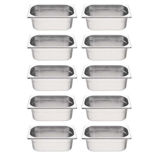Vogue Gn-Behälter Set 10X Gn1/4 100Mm (10 Stück)