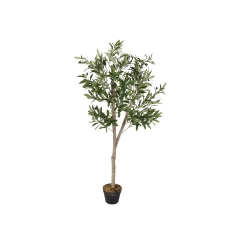 Kunstpflanze Plastikpflanze Olivenbaum Kunstbaum mit Blumentopf 150 cm : 150 cm