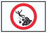 thumbnail of Baumstämme betreten verboten mit Symbol Schild A0 (841x1189mm)