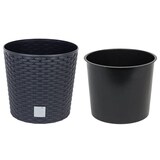 thumbnail of Prosperplast - Maceta Redonda 15,3 Litros Rato Con Cubilete Para Plantar En Color Ocre Oscuro 30 X 30 X 27 Cm