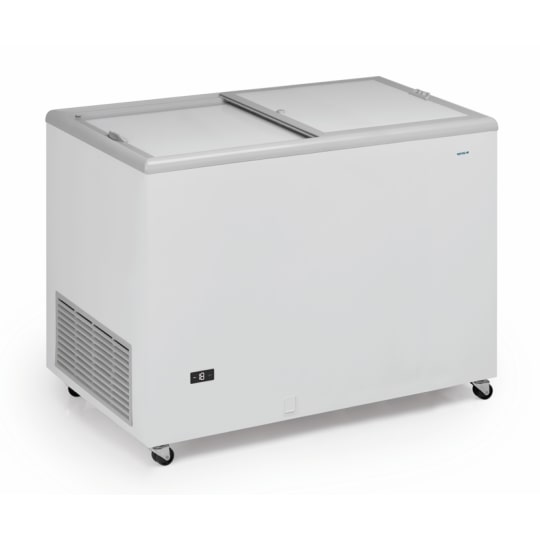 Frigo Coffre sur Roulettes - 300L porte coulissante