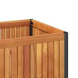 thumbnail of Helloshop26 - Hochbeet/Pflanzkasten für Pflanzen Blumen Terrasse Garten 110 x 45 x 44 cm massives Akazienholz und brauner Stahl 02_0037359