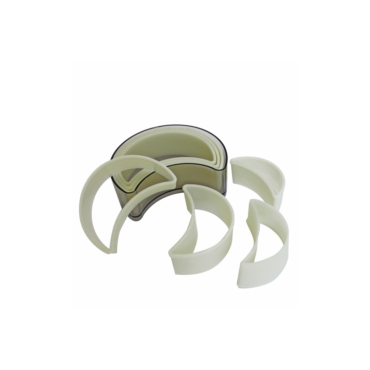 Schneider - Ausstechersatz Halbmond, glatt 7-teilig, Material: Nylon, hitzebeständig bis +160°C