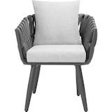 thumbnail of Stuhl Lugano im Rope-Design mit Aluminiumgestellanthrazit