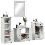 thumbnail of vidaXL Badezimmermöbel Set mit Regal 3 pcs Antik Weiß 37 x 34 x 110 cm