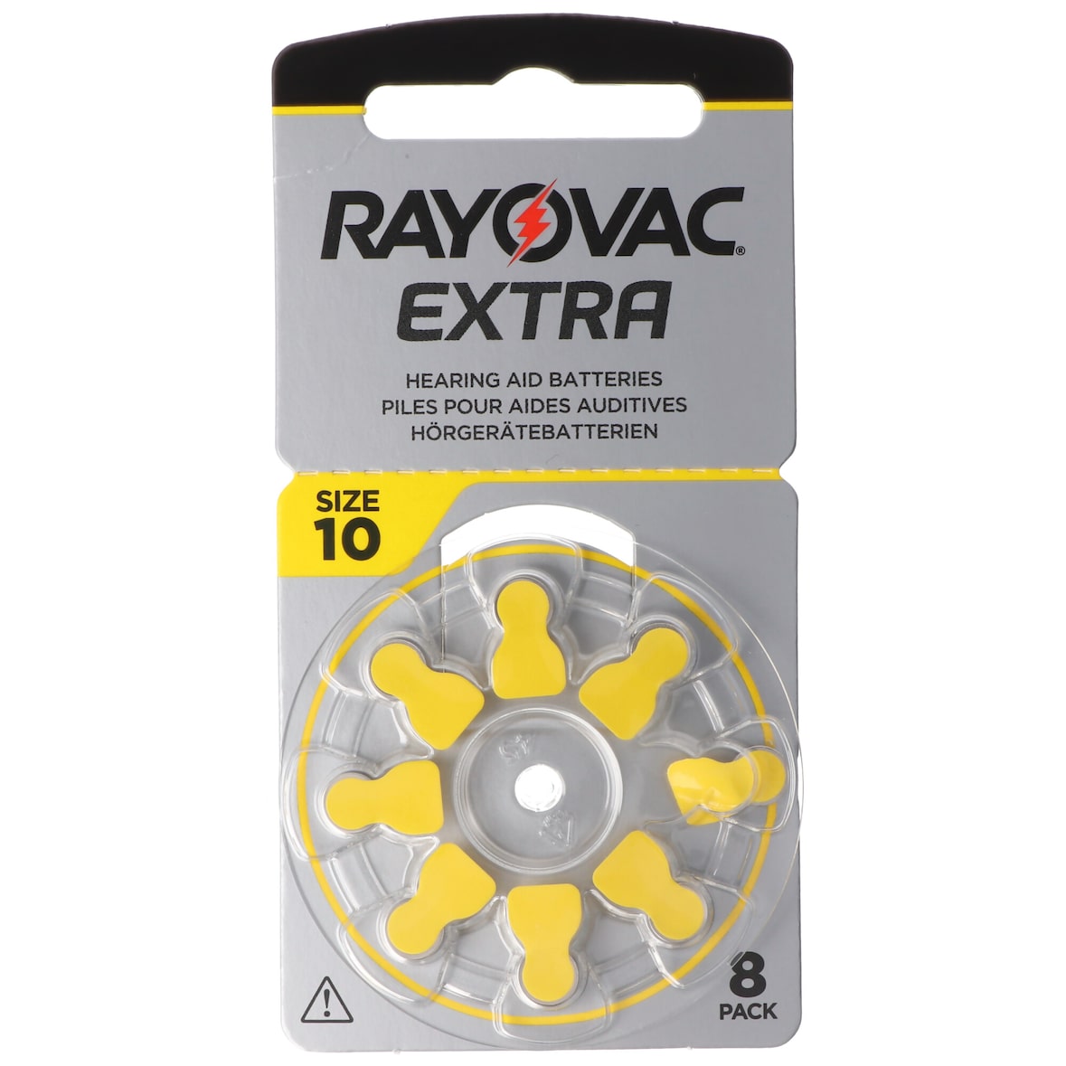 Rayovac HA10 PR70 Hörgeräte Batterien Extra Advanced 8er Sparpack 6 + 2 Gratis 5000252100966, Lieferung besteht aus 8 Stück Batterien