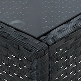 thumbnail of Mesa de jardín ratán sintético negro 40x40x45 cm