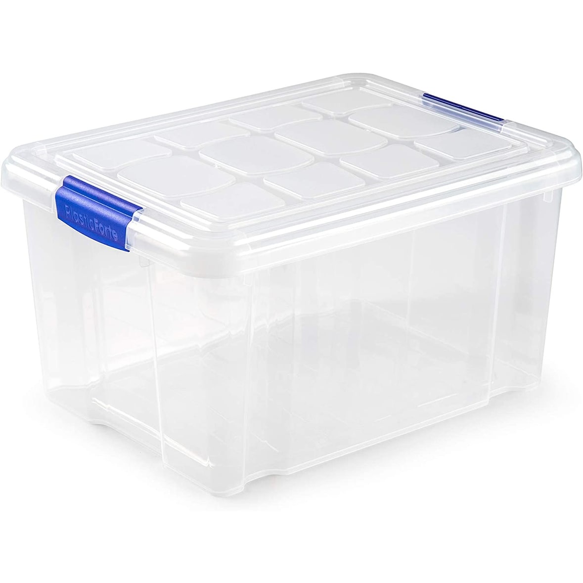 Caja de almacenamiento, transparente, 16 Litros, sin ruedas, PLASTIC FORTE