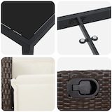 thumbnail of vidaXL 7-teiliges Gartentischset in Braun aus Poly-Rattan