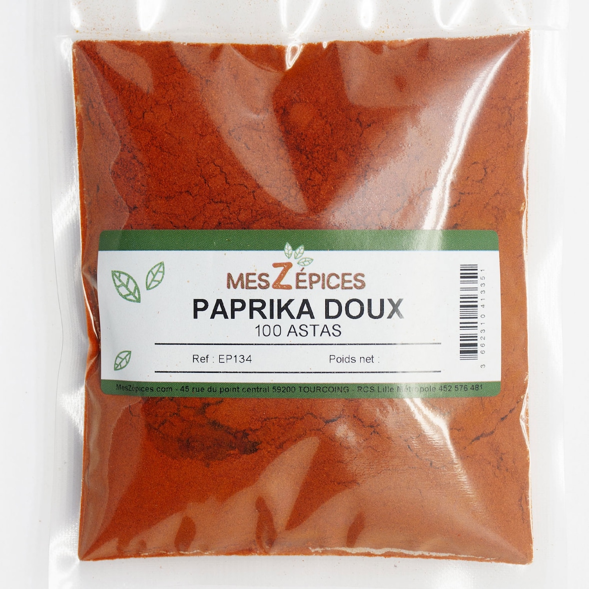 MesZépices - Paprika doux 100 Astas - Sachet de 50 g