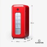 thumbnail of Klarstein Shirley 15 Uno Weinkühlschrank 15 Flaschen 5 - 20 °C Touch Retro Rot