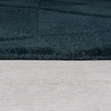 thumbnail of Luxus-Wollteppich mit Geometrischem Muster - `Deben Troy` . Farbe: Türkis, 120x170 cm | Kadima Design