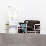 thumbnail of Intirilife selbstklebende Duschablage Badhalterung in Silber - 32 x 14 x 10.5 cm - Shampoohalterung Duschablage Badezubehörkorb Gewürzregal