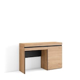 thumbnail of Kaptafel, Make-uptafel, Toilettafel Met Opbergruimte, 121x35x75cm, Met lade, Slaapkamer, Moderne stijl, Eiken - 452_9