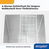 thumbnail of Exquisit Gefriertruhe, Kombigerät, 2-in-1, 99 Liter, Tiefkühltruhe, Kühlen, 4-Sterne-Gefrieren, Gefrierkorb, GT100-050E weiss