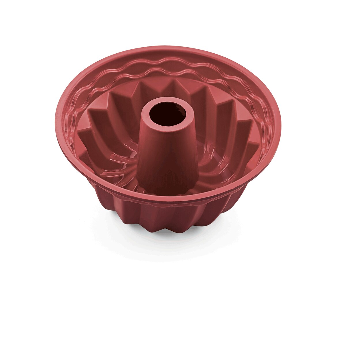 WAS Germany - Gugelhupf Cake Pan 31 red Ø 22 cm, Silikon