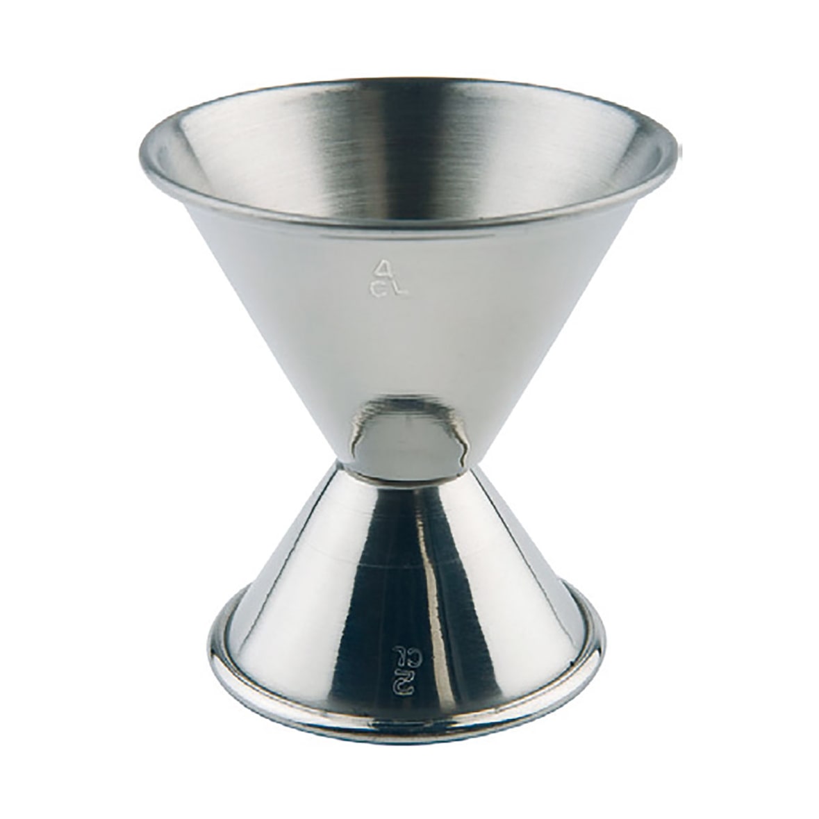 medidor cocktail doble (2 y 4 cls.) acero inox.
