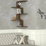 thumbnail of Dmora Regal Dmacr, Gestell, Wandregal, Mehrzweckregale, 52x30h109 cm, Nussbaum