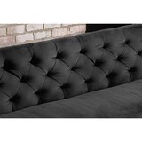thumbnail of KAWOLA Esszimmerbank CHARME Velvet schwarz 206cm