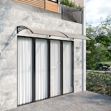 thumbnail of Pensilina Per Copertura In Policarbonato Alveolare Tettoia Modulabile Per Esterno Porte Balcone Finestre Elegante Resistente Trasparente 100 x 240 cm