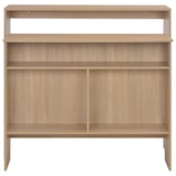 thumbnail of vidaXL Bartisch mit 2 Tischplatten Eichenoptik 130 x 40 x 120 cm