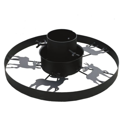 Weihnachtsbaumständer Christbaumständer Tannenbaumständer Elch schwarz