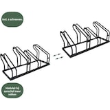 thumbnail of BRASQ Fietsenrek voor 4 Fietsen - Fietsentandaard - Fietsrek - Fietsbeugel voor Vloer Inclusief bevestigingsmateriaal - Zwart