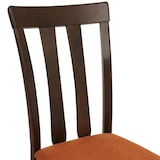 thumbnail of Lote de 6 sillas de comedor HWC-G46, silla de cocina Silla, tela/textil madera maciza ~ estructura oscura, naranja