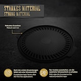 thumbnail of BBQ#BOSS Grillplatte Ø32 cm – Gusseisen, gerippte Plancha mit zwei Griffen, Pfanne für Gas-, Kohle- & Elektrogrill, Gussplatte Grillpfanne