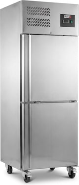 thumbnail of Romux® Gefrierschrank mit 2 Türen 68 cm mit Umluftkühlung | Gastro Gefrierschrank aus Edelstahl mit 430 L Kapazität - 3 Einlegeböden und 230 W